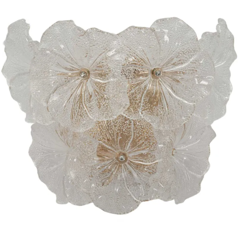 Applique murale en verre Ibiscus 33 x 17 x 28 cm