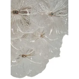 Suspension en métal et verre Ibiscus 47 x 73 cm