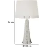 Lampe de table en métal Tower 30 x 54 cm