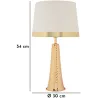 Lampe de table en métal Tower 30 x 54 cm