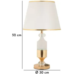 Lampe en métal à poser Gipsy 30 x 52 cm