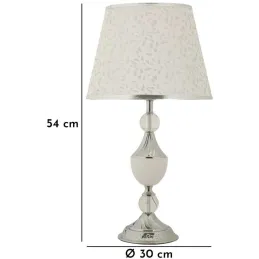 Lampe à poser en métal Kody 30 x 54 cm