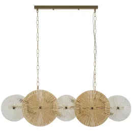 Suspension en métal et verre 100 x 23 x 94 cm Osaka