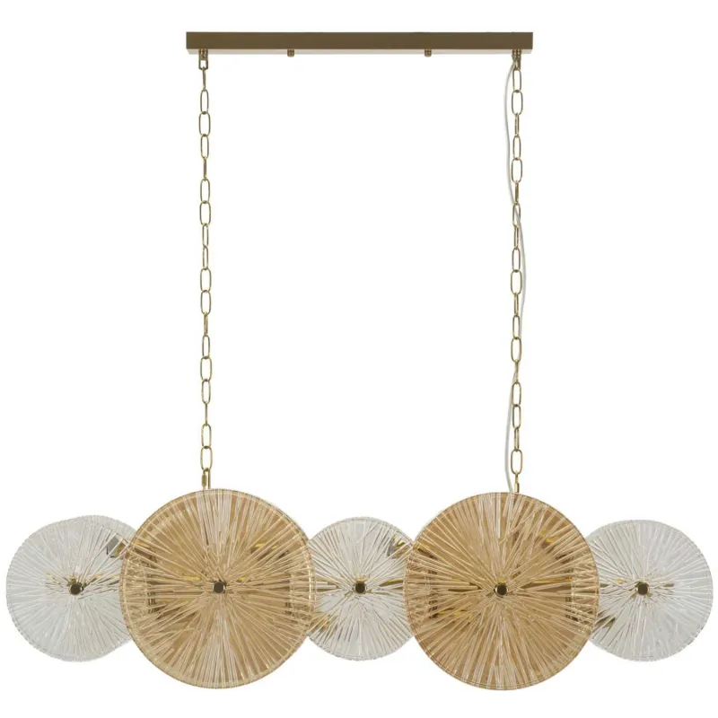 Suspension en métal et verre 100 x 23 x 94 cm Osaka