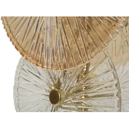 Lampe à poser en métal et verre 20 x 18 x 66 cm Osaka
