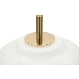 Lampe à poser en métal et verre 22 x 46 cm Vintage