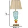 Lampe à poser en verre et métal Colorful 35 x 73 cm