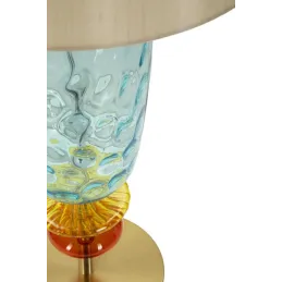 Lampe à poser en verre et métal Colorful 35 x 73 cm