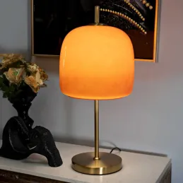 Lampe à poser en métal et verre Oldy 26 x 54 cm