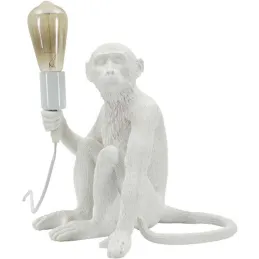 Lampe à poser en polyrésine Monkey 33 x 33 x 32 cm