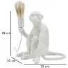 Lampe à poser en polyrésine Monkey 33 x 33 x 32 cm