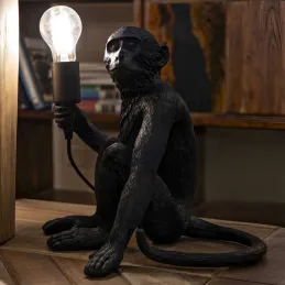 Lampe à poser en polyrésine Monkey 33 x 33 x 32 cm