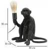 Lampe à poser en polyrésine Monkey 33 x 33 x 32 cm