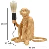 Lampe à poser en polyrésine Monkey 33 x 33 x 32 cm
