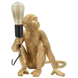 Lampe à poser en polyrésine Monkey 33 x 33 x 32 cm