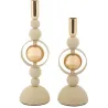 Bougeoir en métal Saturne (Lot de 2)