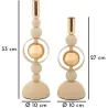 Bougeoir en métal Saturne (Lot de 2)