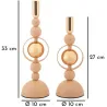Bougeoir en métal Saturne (Lot de 2)