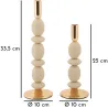 Bougeoir en métal Shuttle (Lot de 2)