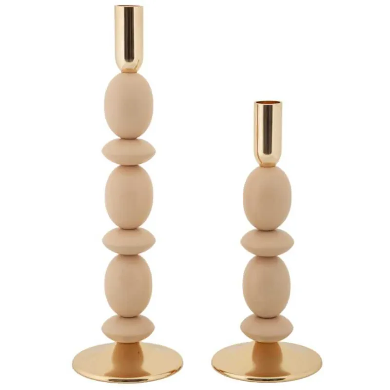 Bougeoir en métal Shuttle (Lot de 2)