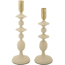 Bougeoir en métal Gemini (Lot de 2)