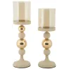 Bougeoir en métal Glazed (Lot de 2)