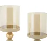 Bougeoir en métal Glazed (Lot de 2)