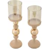 Bougeoir en métal Glazed (Lot de 2)