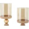 Bougeoir en métal Glazed (Lot de 2)