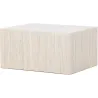 Table basse en MDF effet travertine York 40 x 60 x 80 cm