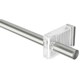 Tringle à rideaux extensible en acier Flute