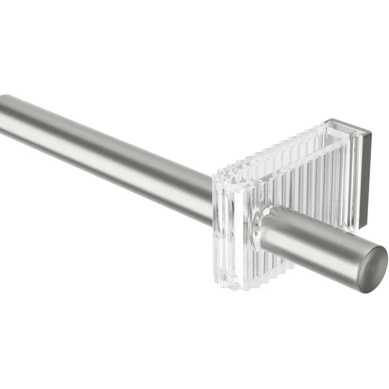 Tringle à rideaux extensible en acier Flute