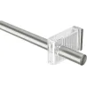 Tringle à rideaux extensible en acier Flute