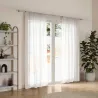 Tringle à rideaux extensible en acier Flute