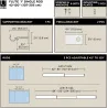 Tringle à rideaux extensible en acier Flute