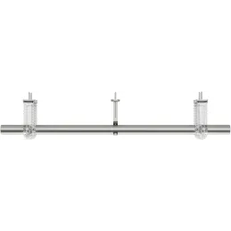 Tringle à rideaux extensible en acier Flute