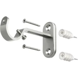 Tringle à rideaux extensible en acier Flute