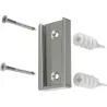 Tringle à rideaux extensible en acier Flute