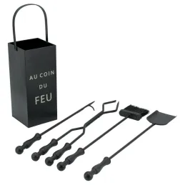 Serviteur de cheminée moderne 4 accessoires