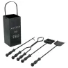 Serviteur de cheminée moderne 4 accessoires