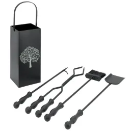 Serviteur de cheminée moderne 4 accessoires