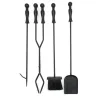 Serviteur de cheminée moderne 4 accessoires