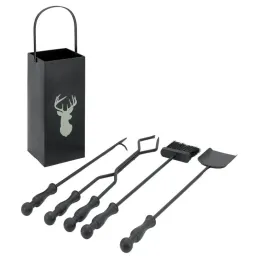 Serviteur de cheminée moderne 4 accessoires