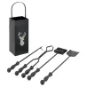Serviteur de cheminée moderne 4 accessoires