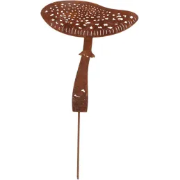 Champignon en métal rouillé sur pic