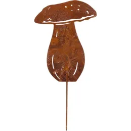 Champignon en métal rouillé sur pic