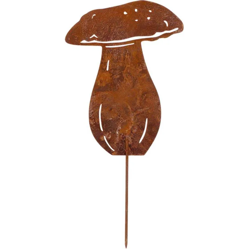 Champignon en métal rouillé sur pic