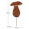 Champignon en métal rouillé sur pic