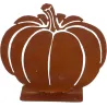 Courge décorative en métal rouillé