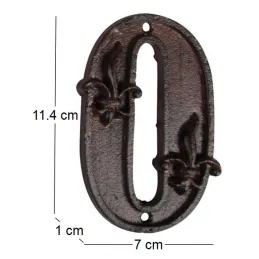 Numéro de maison en fonte